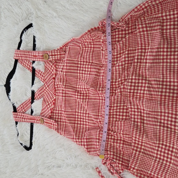 Free People Chrissie Mini Skirtall Red Combo - Picture 11 of 13